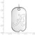 Image of Sterling Silver University of Alabama Large Dog Tag by LogoArt Image of Sterling Silver University of Alabama Large Dog Tag by LogoArt