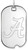 Image of Sterling Silver University of Alabama Large Dog Tag by LogoArt Image of Sterling Silver University of Alabama Large Dog Tag by LogoArt