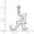 Image of Sterling Silver University of Alabama Large Pendant by LogoArt (SS004UAL)