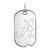 Sterling Silver University of Alabama Small Dog Tag by LogoArt