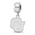 Sterling Silver University of Colorado Small Dangle Bead by LogoArt (SS035UCO)
