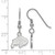 Image of Sterling Silver University of Colorado X-Small Dangle Earrings LogoArt SS005UCO