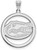 Image of Sterling Silver University of Florida L Pendant in Circle by LogoArt