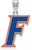 Image of Sterling Silver University of Florida Large Enamel Pendant by LogoArt