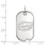 Sterling Silver University of Florida Small Dog Tag by LogoArt