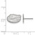 Sterling Silver University of Florida X-Small Post Earrings by LogoArt SS008UFL
