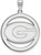 Image of Sterling Silver University of Georgia L Pendant in Circle by LogoArt