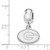 Image of Sterling Silver University of Georgia X-Small Dangle Bead Charm by LogoArt