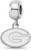 Image of Sterling Silver University of Georgia X-Small Dangle Bead Charm by LogoArt