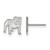 Sterling Silver University of Georgia X-Small Post Earrings by LogoArt SS064UGA