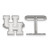Sterling Silver University of Houston Cuff Links by LogoArt