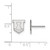 Sterling Silver University of Illinois X-Small Post Earrings by LogoArt SS049UIL