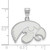 Image of Sterling Silver University of Iowa Medium Pendant by LogoArt (SS003UIA) Image of Sterling Silver University of Iowa Medium Pendant by LogoArt (SS003UIA)