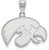 Image of Sterling Silver University of Iowa Medium Pendant by LogoArt (SS003UIA) Image of Sterling Silver University of Iowa Medium Pendant by LogoArt (SS003UIA)