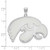 Image of Sterling Silver University of Iowa XL Pendant by LogoArt (SS005UIA) Image of Sterling Silver University of Iowa XL Pendant by LogoArt (SS005UIA)