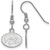 Image of Sterling Silver University of Iowa X-Small Dangle Earrings by LogoArt (SS048UIA)