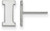 Image of Sterling Silver University of Iowa X-Small Post Earrings by LogoArt (SS067UIA)