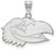 Image of Sterling Silver University of Kansas Medium Pendant by LogoArt (SS061UKS)