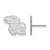 Sterling Silver University of Kansas Small Post Earrings by LogoArt (SS009UKS)