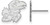 Image of Sterling Silver University of Kansas Small Post Earrings by LogoArt (SS056UKS)