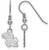 Image of Sterling Silver University of Kansas X-Small Dangle Earrings by LogoArt SS006UKS
