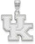 Image of Sterling Silver University of Kentucky Medium Pendant by LogoArt (SS003UK)