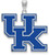 Image of Sterling Silver University of Kentucky XL Enamel Pendant by LogoArt