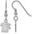 Image of Sterling Silver University of Kentucky X-Small Dangle Earrings LogoArt (SS048UK)