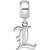 Image of Sterling Silver University of Louisville Small Dangle Bead by LogoArt (SS030UL)