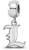 Image of Sterling Silver University of Louisville Small Dangle Bead by LogoArt (SS030UL)