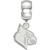 Image of Sterling Silver University of Louisville Small Dangle Bead by LogoArt (SS060UL)
