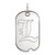 Sterling Silver University of Louisville Small Dog Tag by LogoArt