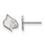 Sterling Silver University of Louisville X-Small Post Earrings LogoArt (SS045UL)