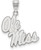 Sterling Silver University of Mississippi Large Pendant by LogoArt (SS046UMS)