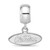 Image of Sterling Silver University of Mississippi XSmall Dangle Bead Charm LogoArt SS035