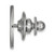 Sterling Silver University of Nebraska Crest Lapel Pin by LogoArt