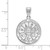 Image of Sterling Silver University of Nebraska Large Crest Pendant by LogoArt