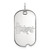 Sterling Silver University of Nebraska Small Dog Tag by LogoArt (SS013UNE)