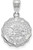 Image of Sterling Silver University of Nevada Las Vegas Medium Crest Pendant by LogoArt