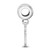 Sterling Silver University of North Carolina Small Dangle Bead LogoArt SS052UNC