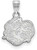 Image of Sterling Silver University of North Carolina Small Pendant by LogoArt (SS053UNC)
