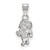 Sterling Silver University of North Carolina Small Pendant by LogoArt (SS055UNC)