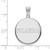 Image of Sterling Silver University of Oklahoma Large Disc Pendant by LogoArt (SS055UOK)