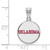 Image of Sterling Silver University of Oklahoma Medium Disc Pendant by LogoArt SS054UOK Image of Sterling Silver University of Oklahoma Medium Disc Pendant by LogoArt SS054UOK
