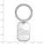Image of Sterling Silver University of Pittsburgh Key Chain by LogoArt