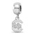Sterling Silver University of South Carolina XS Dangle Bead LogoArt Charm SS035
