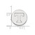 Sterling Silver University of Tennessee Lapel Pin by LogoArt (SS011UTN)
