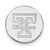 Image of Sterling Silver University of Tennessee Leather Oval KeyChain LogoArt SS053UTNK1