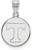 Image of Sterling Silver University of Tennessee Medium Disc Pendant by LogoArt Image of Sterling Silver University of Tennessee Medium Disc Pendant by LogoArt