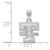 Image of Sterling Silver University of Tennessee Small Pendant by LogoArt (SS044UTN)